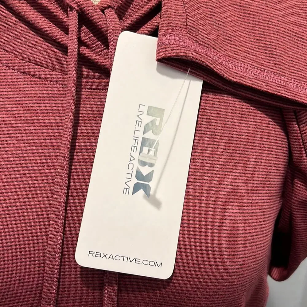 RBX Hooded Pullover with Kangaroo Pocket & Thumbholes - NWT - Size L - Picture 8 of 11